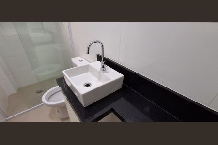 Banheiro Social de apartamento para alugar com 1 quarto, 44m² em Cerâmica, São Caetano do Sul