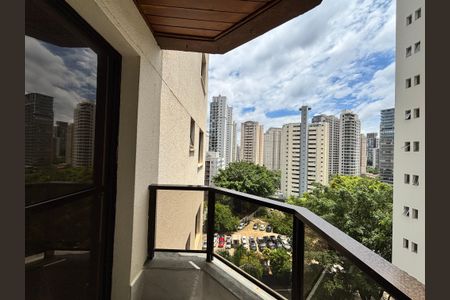 Varanda da Sala de apartamento para alugar com 2 quartos, 79m² em Moema, São Paulo