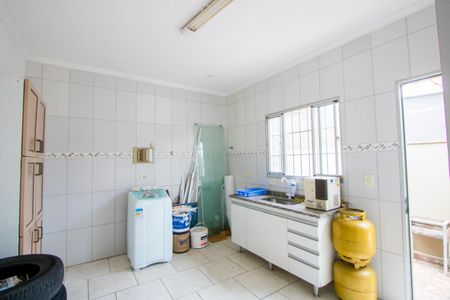 Cozinha de casa para alugar com 1 quarto, 52m² em Vila Linda, Santo André