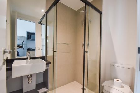 Banheiro de kitnet/studio à venda com 1 quarto, 24m² em Paraíso, São Paulo