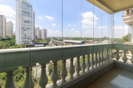 Sala - Varanda de apartamento para alugar com 4 quartos, 136m² em Campo Belo, São Paulo
