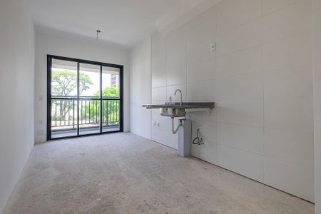 Sala/Cozinha de apartamento à venda com 1 quarto, 28m² em Pinheiros, São Paulo