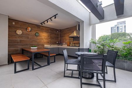 Apartamento à venda com 28m², 1 quarto e sem vaga Apartamento à venda com 28m², 1 quarto e sem vagaÁrea comum - Churrasqueira