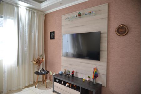 Sala de apartamento à venda com 2 quartos, 60m² em Vila Valparaíso, Santo André