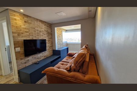 Sala de apartamento para alugar com 2 quartos, 52m² em Vila Scarpelli, Santo André