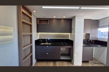 Cozinha de apartamento para alugar com 2 quartos, 52m² em Vila Scarpelli, Santo André