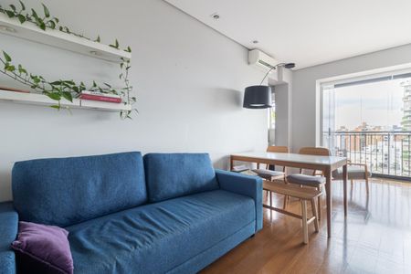 Sala de apartamento à venda com 1 quarto, 43m² em Moema, São Paulo