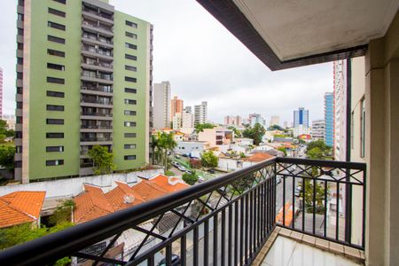Varanda da Sala 1 de apartamento à venda com 1 quarto, 92m² em Vila Bastos, Santo André