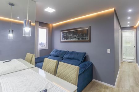 Sala  de apartamento à venda com 2 quartos, 45m² em Piraporinha, Diadema