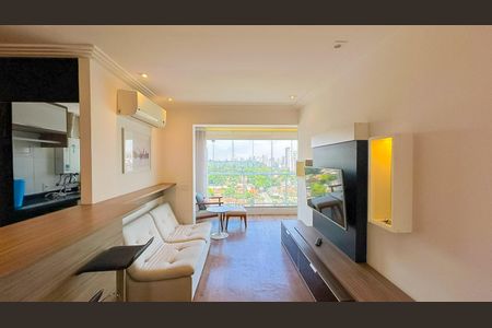 Sala de apartamento para alugar com 1 quarto, 49m² em Campo Belo, São Paulo