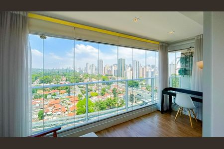 Varanda de apartamento para alugar com 1 quarto, 49m² em Campo Belo, São Paulo