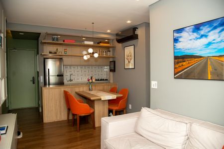 Sala de apartamento à venda com 2 quartos, 62m² em Jardim Caravelas, São Paulo