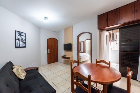 Sala de apartamento para alugar com 1 quarto, 85m² em Gonzaga, Santos