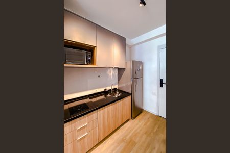 Cozinha de kitnet/studio à venda com 1 quarto, 27m² em Paraíso, São Paulo