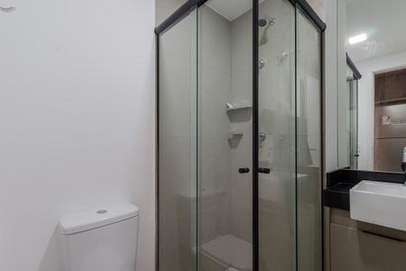 Banheiro de kitnet/studio à venda com 1 quarto, 25m² em Vila Olímpia, São Paulo