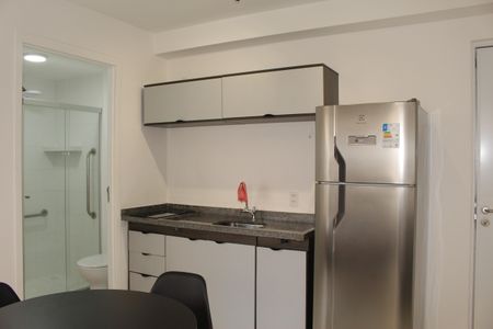 Cozinha de kitnet/studio para alugar com 1 quarto, 25m² em Campos Elíseos, São Paulo