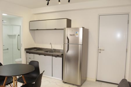 Cozinha de kitnet/studio para alugar com 1 quarto, 25m² em Campos Elíseos, São Paulo