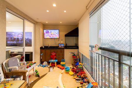 Varanda Gourmet de apartamento à venda com 2 quartos, 68m² em Jardim Flor da Montanha, Guarulhos