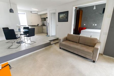 Sala de apartamento para alugar com 1 quarto, 80m² em Morumbi, São Paulo