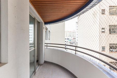 Varanda da Sala de apartamento para alugar com 2 quartos, 53m² em Pacaembu, São Paulo