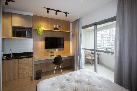 Studio de kitnet/studio para alugar com 1 quarto, 25m² em Jardim das Acacias, São Paulo