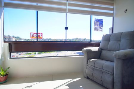 varanda da sala de apartamento à venda com 2 quartos, 73m² em Vila Rosa, Novo Hamburgo