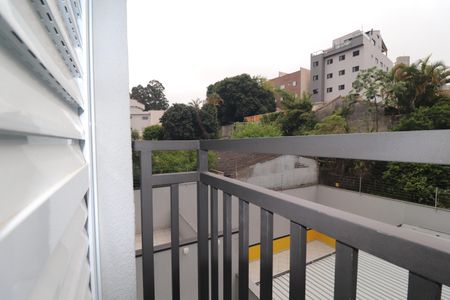 Varanda Quarto 1 suíte de apartamento à venda com 2 quartos, 47m² em Vila Guiomar, Santo André
