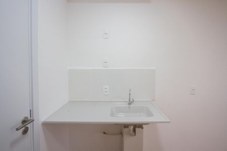 Cozinha de kitnet/studio para alugar com 1 quarto, 18m² em Vila das Belezas, São Paulo