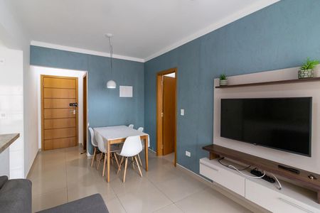 Sala de apartamento para alugar com 1 quarto, 53m² em Guilhermina, Praia Grande