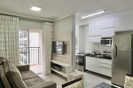 Sala de apartamento para alugar com 2 quartos, 64m² em Marapé, Santos