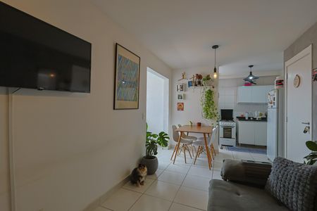 Sala de apartamento para alugar com 2 quartos, 53m² em Santa Helena, Belo Horizonte