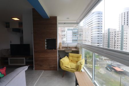 Varanda da Sala de apartamento para alugar com 2 quartos, 64m² em Vila Alzira, Guarujá