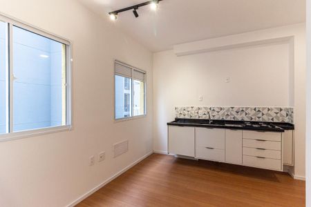 Sala e Cozinha de apartamento para alugar com 1 quarto, 25m² em Campos Elíseos, São Paulo