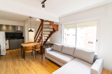 Sala de apartamento para alugar com 1 quarto, 52m² em Cidade Baixa, Porto Alegre