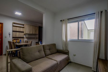 Sala de apartamento para alugar com 2 quartos, 100m² em Vila Valparaíso, Santo André