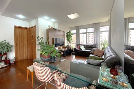 Sala de Estar de apartamento à venda com 4 quartos, 180m² em Funcionários, Belo Horizonte