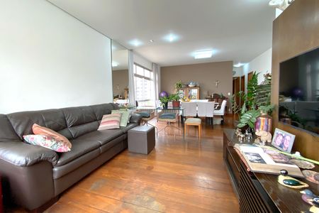 Sala de Estar de apartamento à venda com 4 quartos, 180m² em Funcionários, Belo Horizonte