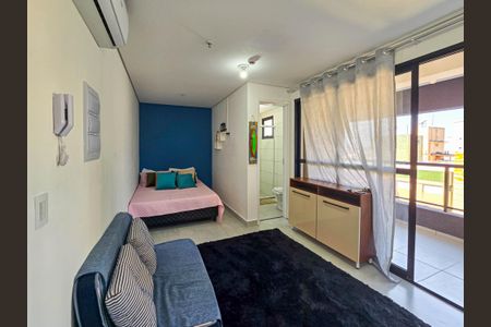 Sala de apartamento para alugar com 1 quarto, 76m² em Embaré, Santos