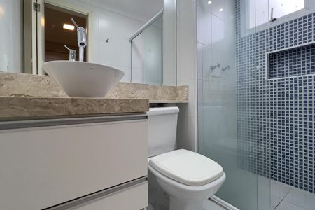 Banheiro da Suíte de apartamento para alugar com 2 quartos, 58m² em Jardim Flor da Montanha, Guarulhos