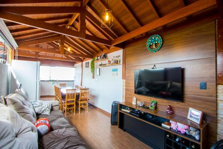 Sala de apartamento à venda com 2 quartos, 98m² em Vila Aquilino, Santo André