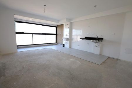 Sala / Cozinha / Área de serviço de apartamento à venda com 2 quartos, 67m² em Vila Assunção, Santo André