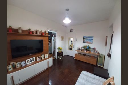 Sala de apartamento para alugar com 1 quarto, 52m² em Centro, São Vicente