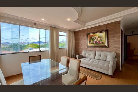 sala  de apartamento à venda com 3 quartos, 90m² em Ipiranga, Belo Horizonte