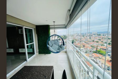 Varanda da Sala de apartamento para alugar com 3 quartos, 94m² em Jardim Santa Mena, Guarulhos