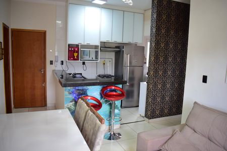 Sala/Cozinha de apartamento para alugar com 2 quartos, 50m² em Residencial Greenville, Ribeirão Preto