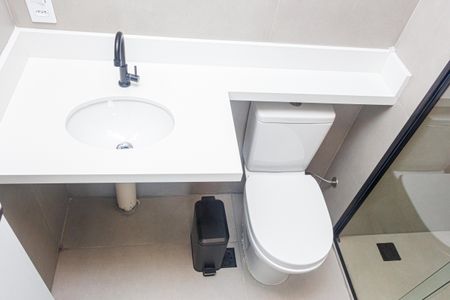 Banheiro da Suíte de apartamento para alugar com 2 quartos, 51m² em Vila Isa, São Paulo