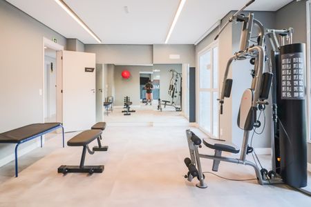 Apartamento para alugar com 28m², 1 quarto e sem vaga Apartamento para alugar com 28m², 1 quarto e sem vagaÁrea comum - Academia