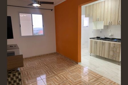Sala de apartamento para alugar com 2 quartos, 54m² em Parque Residencial Jundiaí, Jundiaí