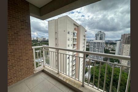 Sacada da Sala de apartamento para alugar com 1 quarto, 50m² em Empresarial 18 do Forte, Barueri