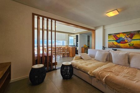 Sala de apartamento para alugar com 3 quartos, 137m² em Balneario Cidade Atlantica, Guarujá